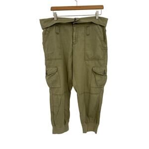 Ralph Lauren Denim & Supply Cargo Pants Cropped Fold Down Waist Size 31